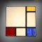 Plafonnier Tiffany Mondriaan Couleur