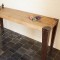 Console en bois massif et fer