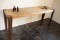 Console en bois massif et fer