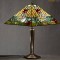 Lampe Tiffany carré Fleurs