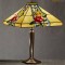 Lampe Tiffany carré Fleurs