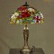 Lampe tiffany fleurs Medium