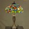 Lampe tiffany fleurs Medium