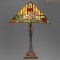 Lampe Tiffany carré Fleurs