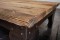 Table central en bois massif et fer