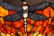 Abat-jour Tiffany  Dragonfly Orange Large