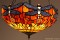 Lampe  Suspendue Dragonfly Orange  Medium