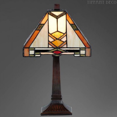 Vierkante Tiffany Lamp Art Déco