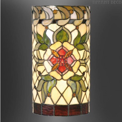 Tiffany wandlamp Rode bloem