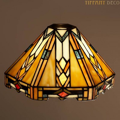 Tiffany hanglamp Klok Art Déco