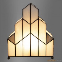 Vierkante Tiffany Lamp Art Déco Small