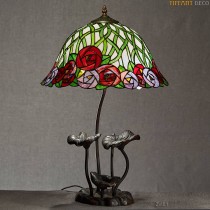 Tiffany Lamp gestyleerde rozen