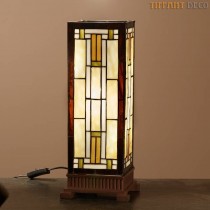 Vierkante Tiffany Lamp Art Déco Medium