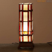 Vierkante Tiffany Lamp Art Déco Small