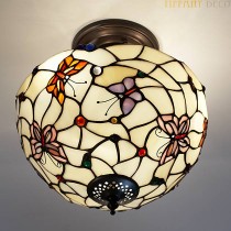 Tiffany Plafondlamp Vlinders Small