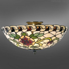 Tiffany Plafonnier Rode Bloem