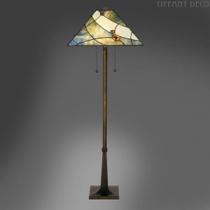 Tiffany Vloerlamp Blue Sky