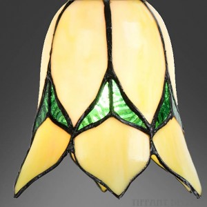 Tiffany Glaskap  Bloem geel
