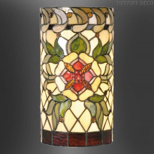 Tiffany wandlamp Rode bloem