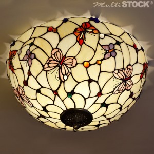 Tiffany Plafondlamp Vlinders Large