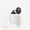 Art Déco Wandlamp @8 zwart