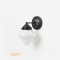 Art Déco Wandlamp @8 zwart