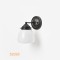Art Déco Wandlamp @8 zwart