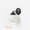 Art Déco Wandlamp @8 zwart