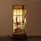 Vierkante Tiffany Lamp Libellen en bloemen Medium