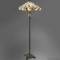 Tiffany Vloerlamp gestyleerde roos 