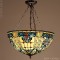 Tiffany hanglamp RetroBlauw Large