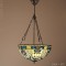 Tiffany hanglamp RetroBlauw Large