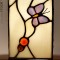 Vierkante Tiffany Lamp Gekleurde Vlinders Small