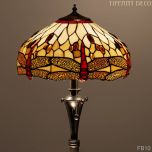 Tiffany Vloerlamp Dragonfly Gold Medium