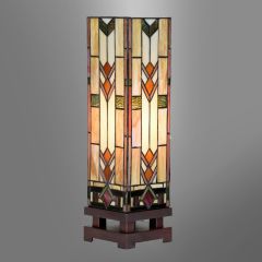 Vierkante Tiffany Lamp Art Déco Medium