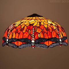 Tiffany kap Dragonfly Orange Large