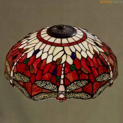 Tiffany kap Dragonfly Red medium