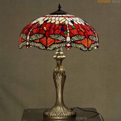 Tiffany Lamp Dragonfly Red Medium