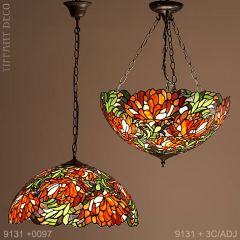 Tiffany hanglamp kleurenpracht Large